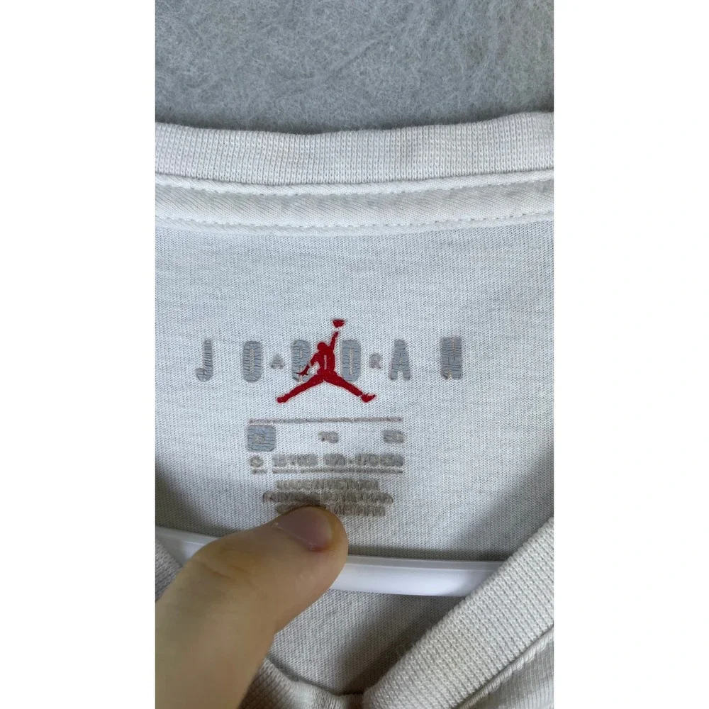Jordan T-Shirt Mens XL White Good Graphic Jumpman Short Sleeve Tee